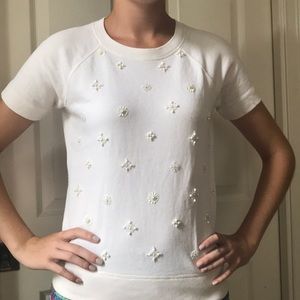 J Crew beaded sweater